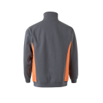 Camisola de trabalho de felpa, fecho de correr 260 g/m2 cor cor-de-laranja