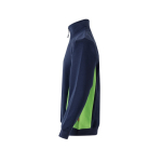 Camisola de trabalho de felpa de poliéster e algodão 260 g/m2 Velilla cor verde terceira vista