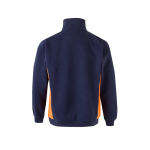 Camisola de trabalho de felpa de poliéster e algodão 260 g/m2 Velilla cor cor-de-laranja