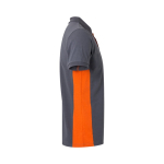Polo de trabalho de piqué bicolor de manga curta 180 g/m2 Velilla cor cor-de-laranja quarta vista