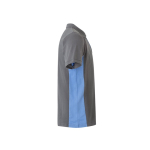 Polo de trabalho de piqué bicolor de manga curta 180 g/m2 Velilla cor azul-claro quarta vista