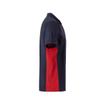 Polo de trabalho piqué algodão/poliéster, manga curta 180 g/m2 Velilla cor vermelho quarta vista