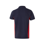 Polo de trabalho piqué algodão/poliéster, manga curta 180 g/m2 Velilla cor vermelho