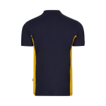 Polo de trabalho piqué algodão/poliéster, manga curta 180 g/m2 Velilla cor amarelo