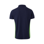 Polo de trabalho piqué algodão/poliéster, manga curta 180 g/m2 Velilla cor verde