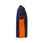 Polo de trabalho piqué algodão/poliéster, manga curta 180 g/m2 Velilla cor cor-de-laranja quarta vista