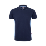 Polo de trabalho piqué algodão/poliéster, manga curta 180 g/m2 Velilla cor azul-claro segunda vista