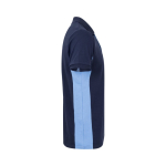 Polo de trabalho piqué algodão/poliéster, manga curta 180 g/m2 Velilla cor azul-claro terceira vista