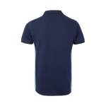 Polo de trabalho piqué algodão/poliéster, manga curta 180 g/m2 Velilla cor azul-claro