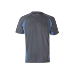 T-shirt técnica de trabalho em olho de pássaro 160 g/m2 Velilla cor azul-claro segunda vista