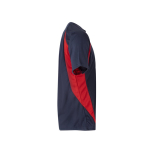 T-shirt de trabalho bicolor, de poliéster 160 g/m2 Velilla cor vermelho terceira vista