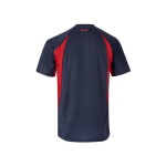 T-shirt de trabalho bicolor, de poliéster 160 g/m2 Velilla cor vermelho