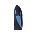 T-shirt de trabalho bicolor, de poliéster 160 g/m2 Velilla cor azul-claro
