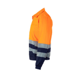 Casaco de trabalho tamanho grande sarja 210 g/m2 Velilla cor cor-de-laranja terceira vista