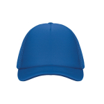 Boné de basebol de poliéster com reforço de espuma 150 g/m2 cor azul real