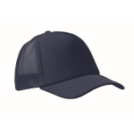 Boné de basebol de poliéster com reforço de espuma 150 g/m2 cor azul-marinho