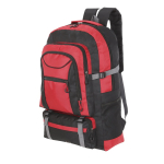 Mochila de viagem com múltiplos bolsos interiores e exteriores