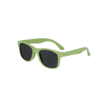 Óculos de sol para crianças de cana de trigo e lentes pretas cor verde primeira vista