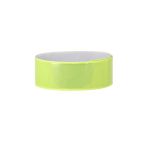 Pulseira refletora personalizável de ajuste automático cor amarelo primeira vista