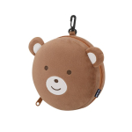 Kit apoio de cabeça/máscara de dormir para criança em estojo de urso segunda vista