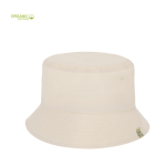 Chapéu estilo bob de algodão 100% orgânico de cor natural