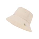 Chapéu estilo bob de algodão 100% orgânico de cor natural segunda vista