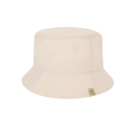 Chapéu estilo bob de algodão 100% orgânico de cor natural terceira vista