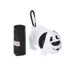 Dispensador de 15 sacos para animais de estimação em forma de cão cor branco primeira vista