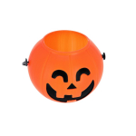 Cesto de Halloween com design de abóbora e pega quarta vista