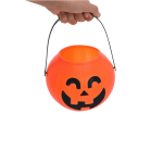 Cesto de Halloween com design de abóbora e pega quinta vista