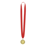 Medalha de vencedor de acabamento dourado com relevo nas bordas
