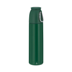 Termos com chávena de 120 ml de aço inoxidável reciclado 500 ml cor verde primeira vista