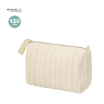 Nécessaire chique de algodão reciclado de cor creme de 120 g/m2