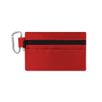 Kit de primeiros socorros com pega de transporte e 14 acessórios cor vermelho primeira vista