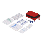 Kit de primeiros socorros, 20 acessórios em estojo com fecho de correr terceira vista