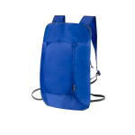 Mochila completamente dobrável de rPET em várias cores cor azul primeira vista