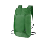 Mochila completamente dobrável de rPET em várias cores cor verde-escuro primeira vista