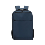 Mochila para portátil de PU com tira para trolley 15'' cor azul-marinho primeira vista