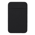 Porta-cartões adesivo para telemóvel, material elástico personalizável cor preto primeira vista