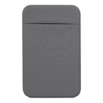 Porta-cartões adesivo para telemóvel, material elástico personalizável cor cinzento primeira vista