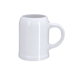 Caneca de cerâmica branca para sublimação ideal para cerveja 500 ml cor branco primeira vista