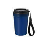 Copo com acabamento frost e tampa hermética com doseador 400 ml cor azul primeira vista