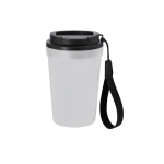 Copo com acabamento frost e tampa hermética com doseador 400 ml cor transparente primeira vista