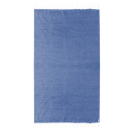 Páreo fino de algodão reciclado e rPET com franja branca 180 g/m2 cor azul primeira vista