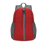 Mochila de poliéster rPET dobrável para tamanho pequeno cor vermelho primeira vista