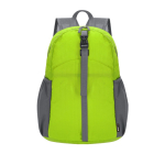 Mochila de poliéster rPET dobrável para tamanho pequeno cor verde primeira vista