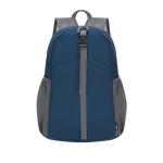 Mochila de poliéster rPET dobrável para tamanho pequeno cor azul-marinho primeira vista