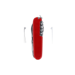 Canivete vermelho multiusos de aço inoxidável com 10 funções terceira vista