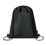 Mochila de cordão com função térmica no interior 4 L cor preto primeira vista