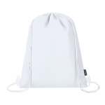 Mochila de cordão com função térmica no interior 4 L cor branco primeira vista